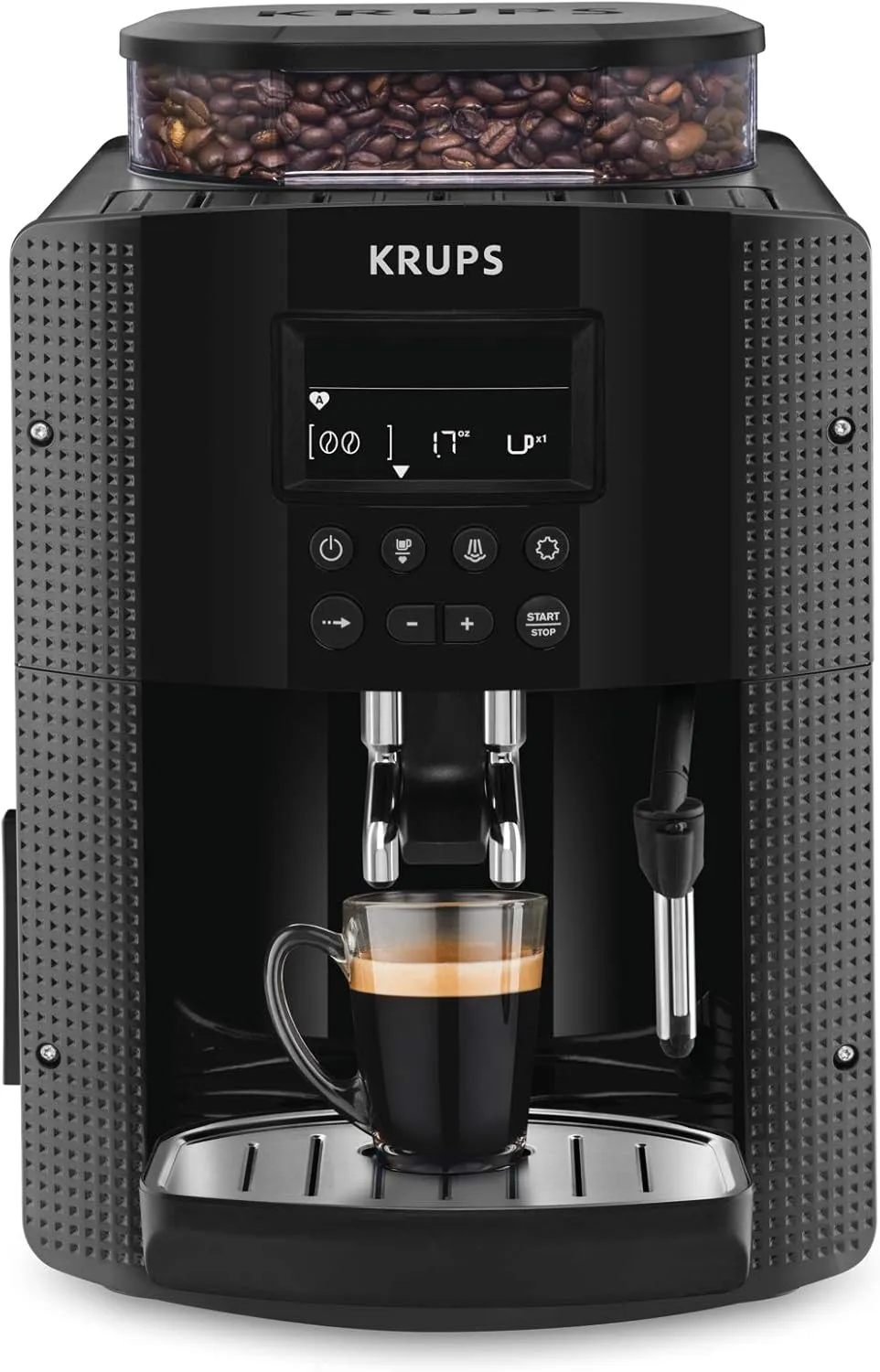 Krups Essential Kaffeemaschine Mühle Espressomaschine, Schwarz