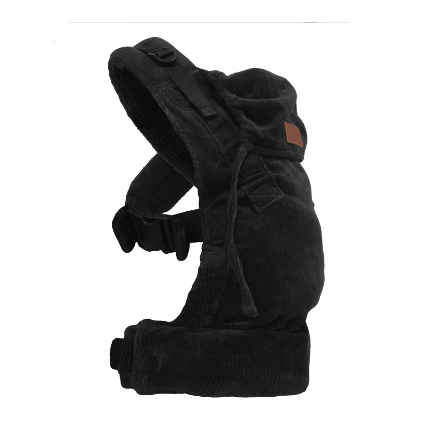 Porte-bébé préformé Click Carrier Deluxe en velours noir