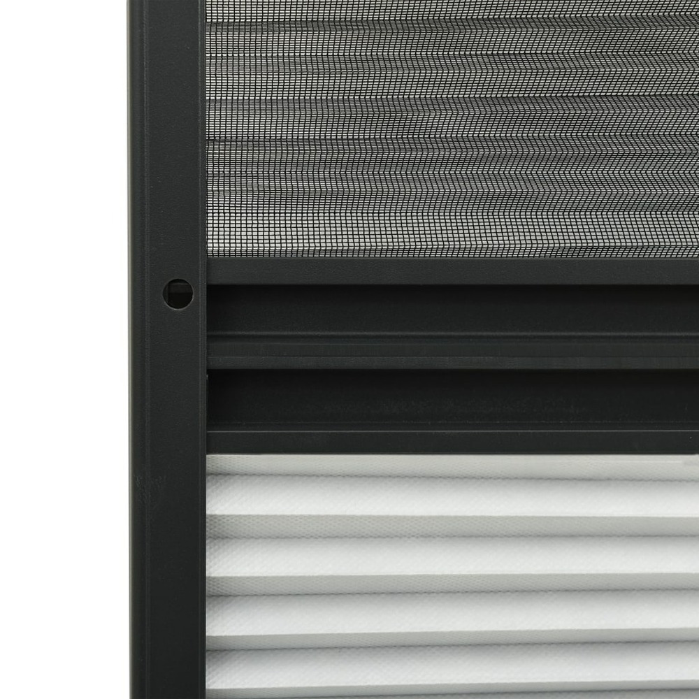 Moustiquaire plissée pour fenêtre aluminium 80x120 cm