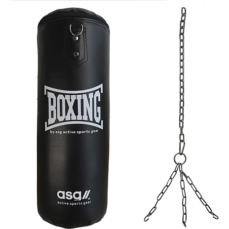 ASG boksesæk+handsker 80 cm 15 kg - hvid