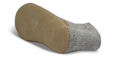 Glerups Hjemmesko med Skindsål Grå | Skoringen