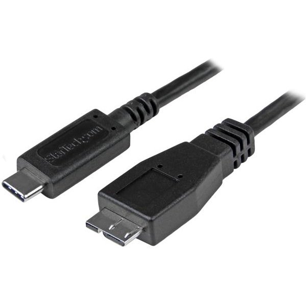 StarTech.com Câble USB-C vers Micro USB-B de 1m, USB 10Gbps, Cordon de Données, 3A, Câble de Transfert de Données USB C vers Micro-B