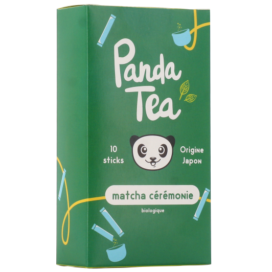Panda Tea matcha cérémonie bio sticks - Thé vert japonais