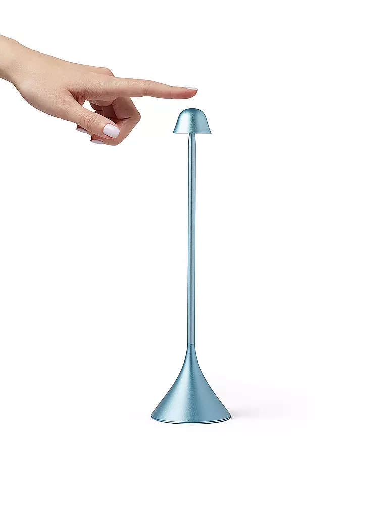 LEXON LED Lampe STELI 28,6cm Light Blue hellblau