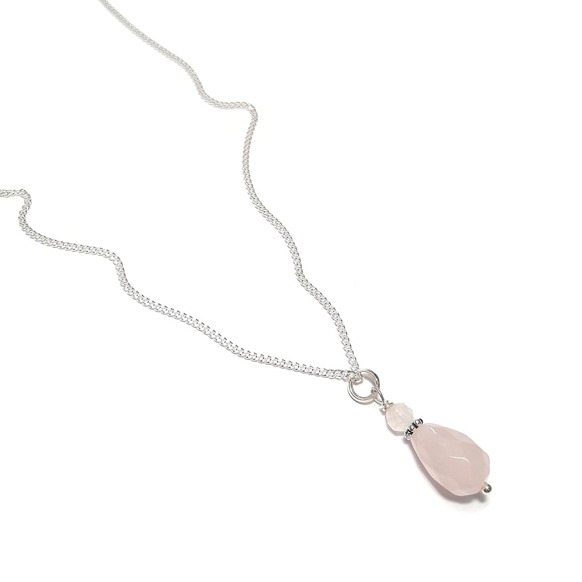 Collier Iara Quartz Rose Argent 925