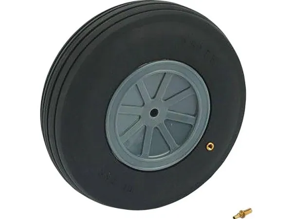 DU-BRO Modelfly skumgummidæk med plasticfælge, Med profil 95 mm 1 stk