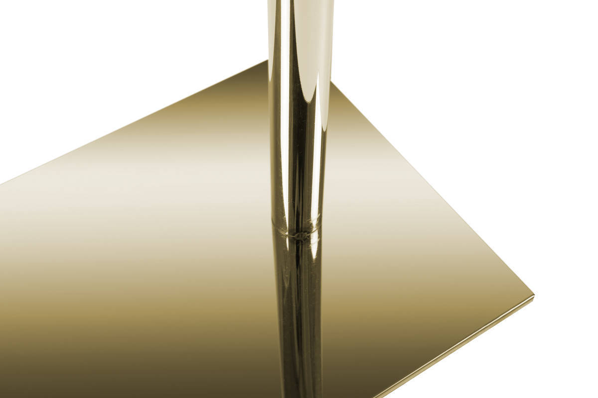 Beistelltisch LUCY 210 - grün-goldfarben - Edelstahl