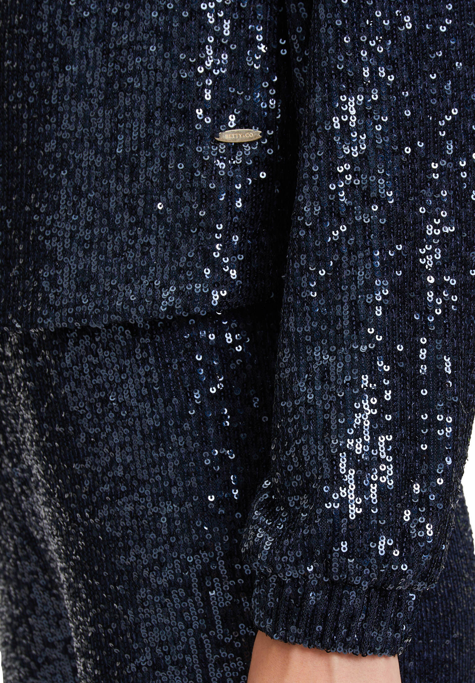 Betty & Co| Damen Blazer-Jacke mit Pailletten
