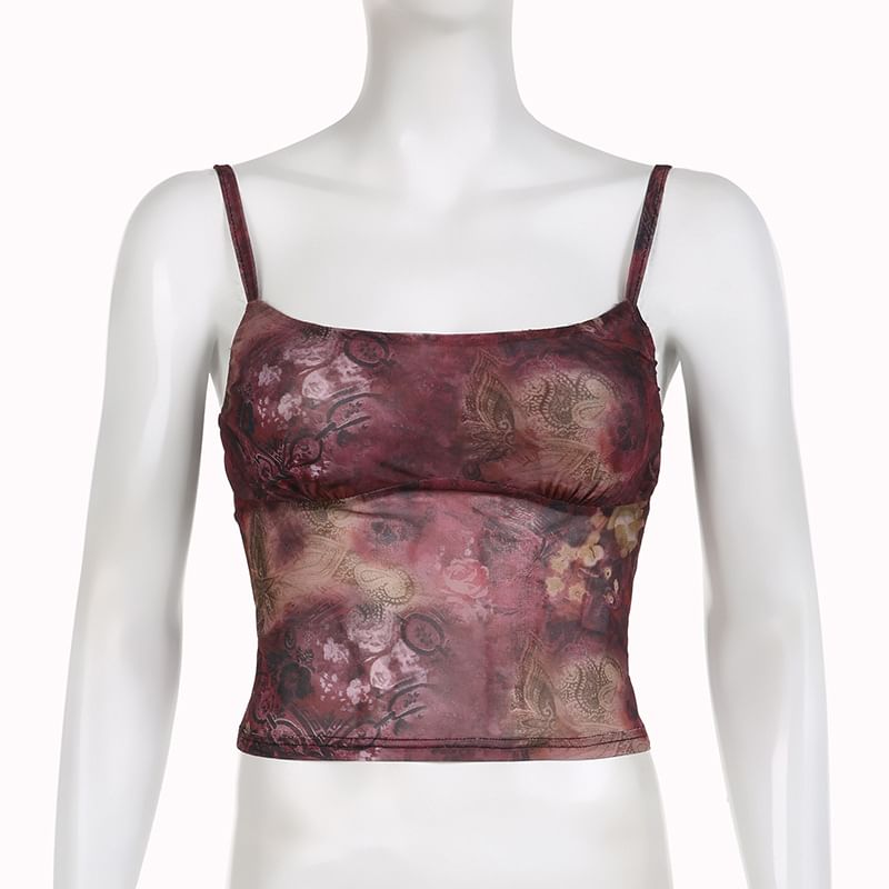 BrickBlack - Camisoletop met bloemenprint