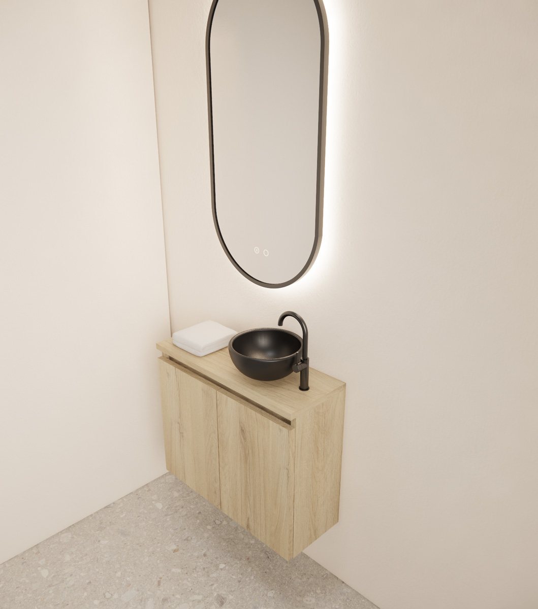 Gliss Design Echo toiletmeubel 60cm artisan eiken
