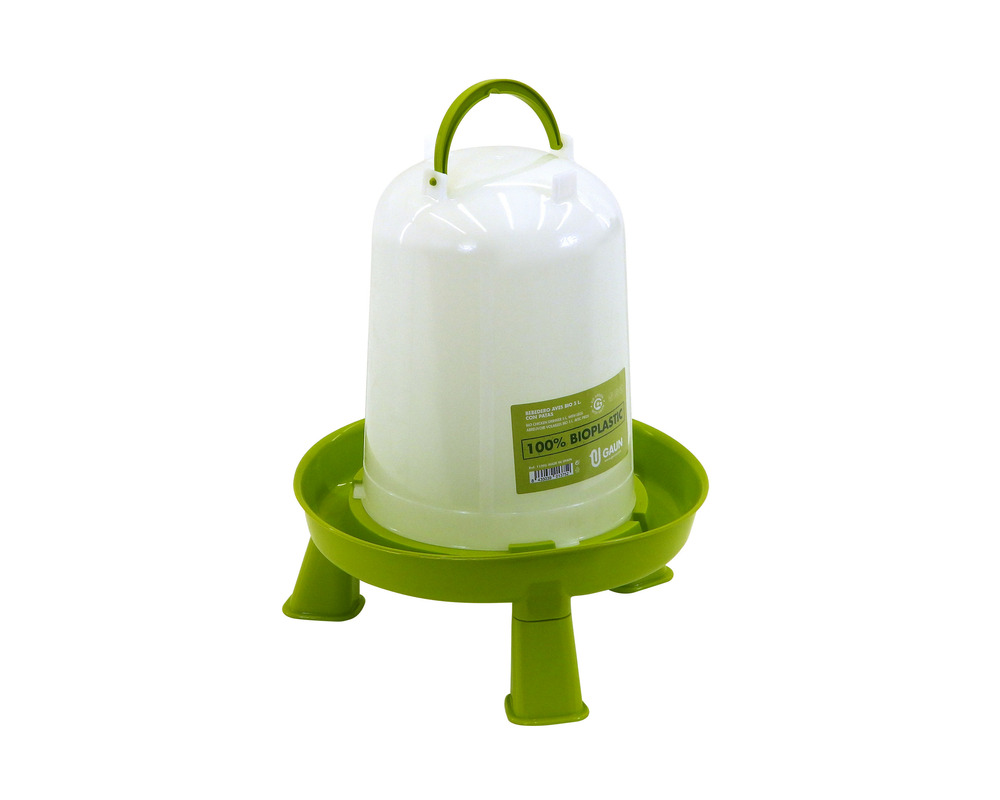Abreuvoir bio plastique sur pieds 5 litres poules et volailles