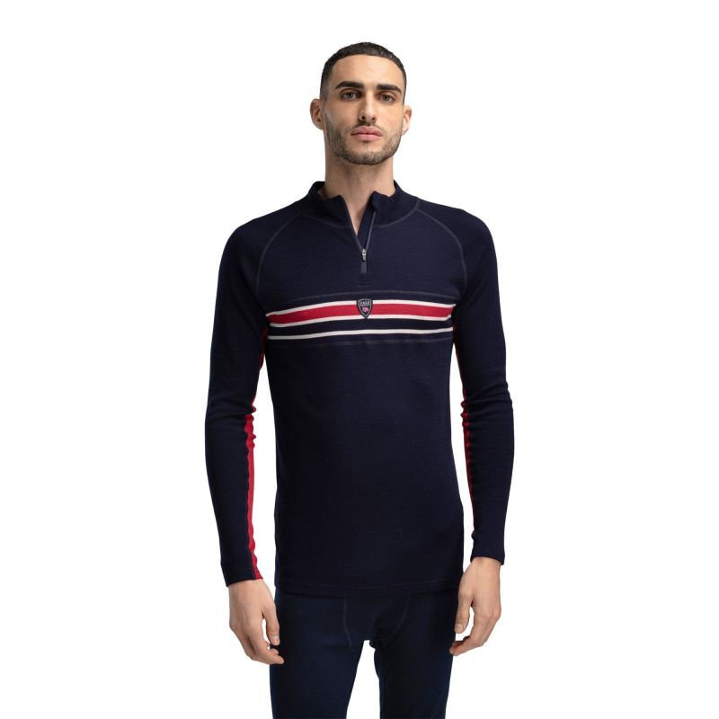 Aksla Baselayer Half zip - Pull en laine mérinos homme