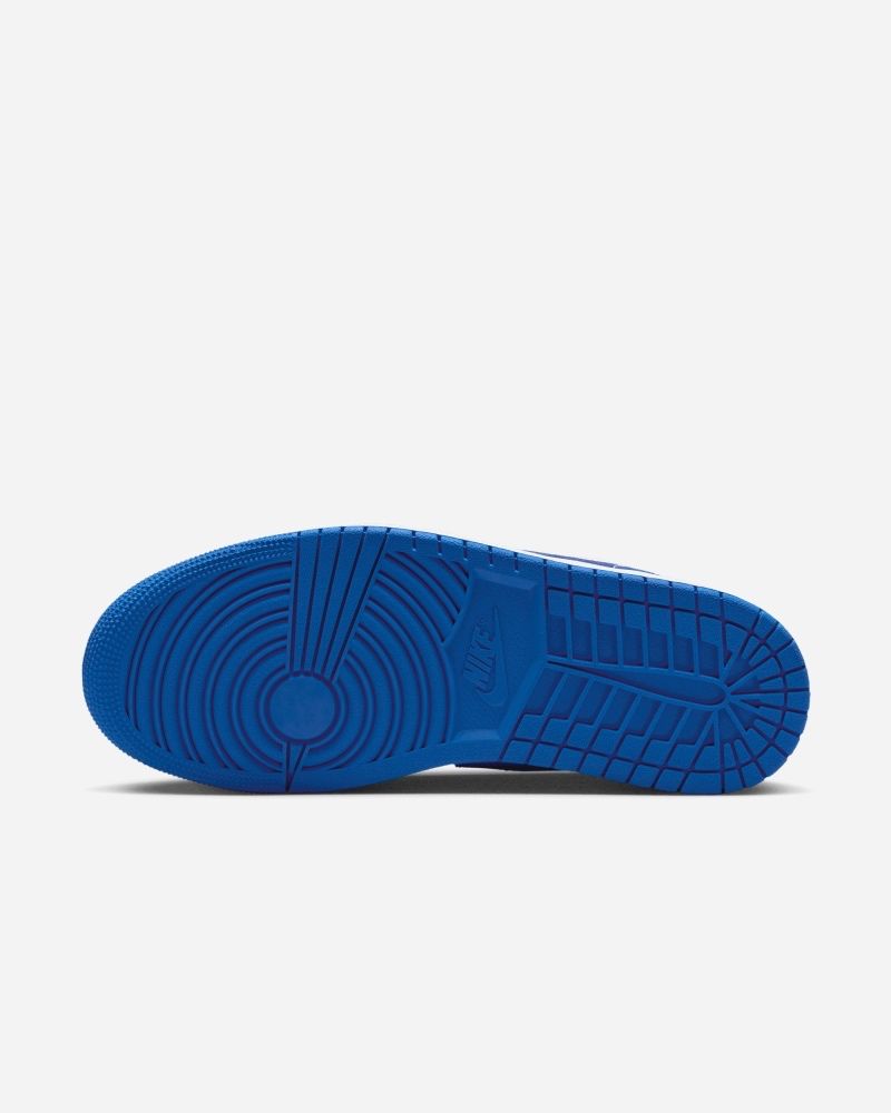 Chaussures Nike Air Jordan 1 Low Blanc/Noir/Bleu pour homme