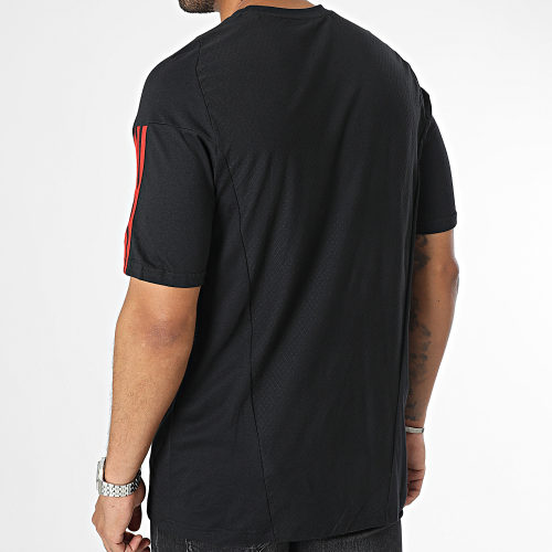 Maillot De Foot A Bandes Manchester United IA8489 Noir