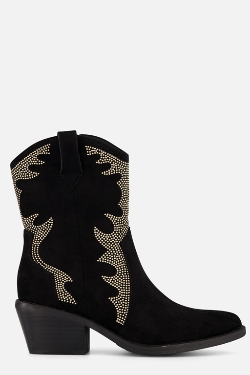 Ann Rocks Cowboylaarzen zwart Synthetisch