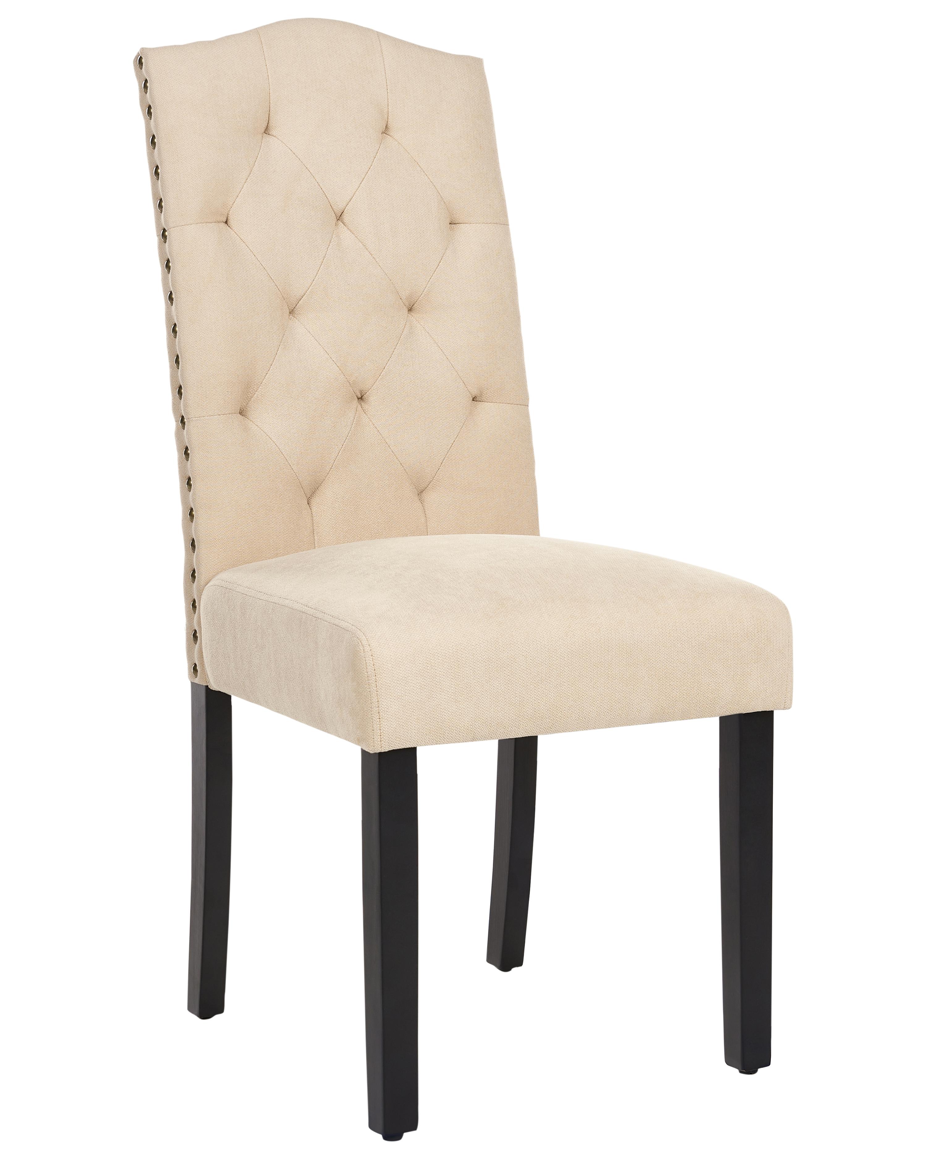 Set van 2 eetkamerstoelen SHIRLEY Beige