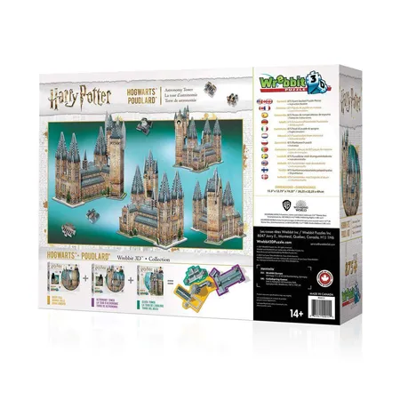 Wrebbit 3D Puzzle Harry Potter™ - Hogwarts™ Astronomieturm, 875 Teile