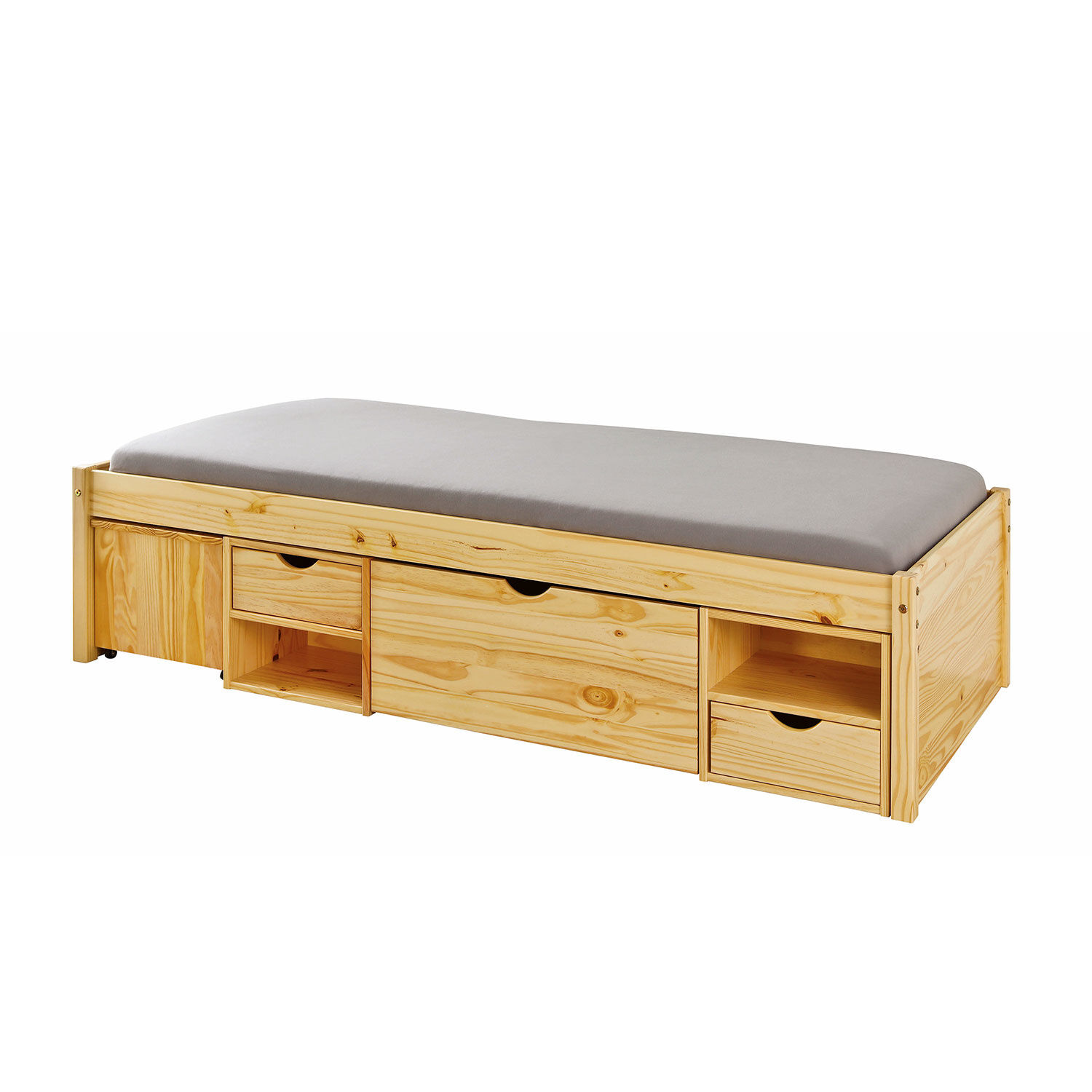 Funktionsbett TIM mit diversen Schubladen