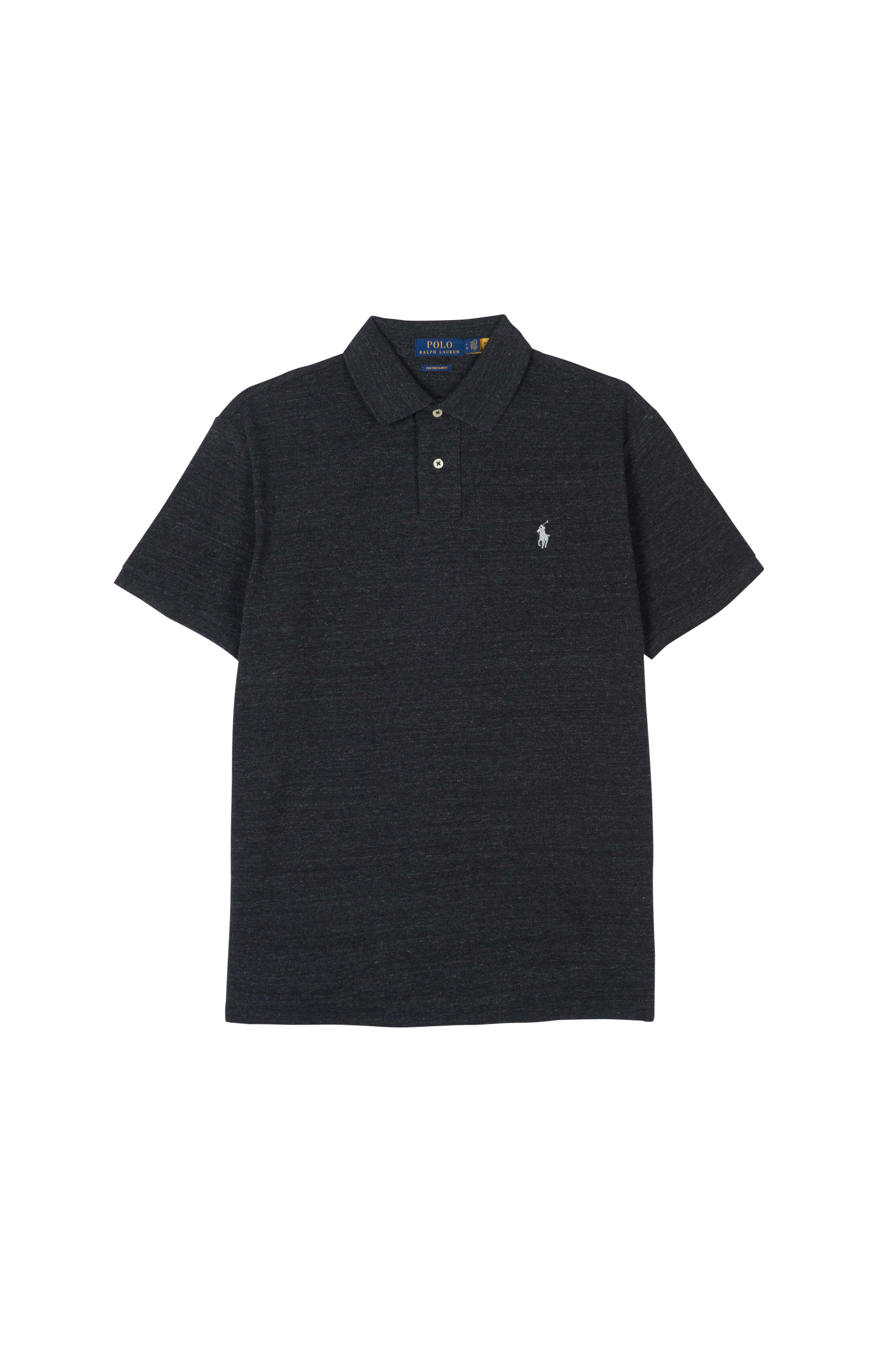 POLO RALPH LAUREN - Polo manches courtes Custom Slim Fit Mesh Polo Shirt Gris