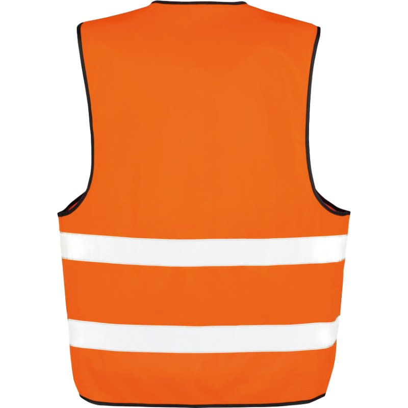 Gilet de sécurité publicitaire fluo à 2 bandes de sécurité - marquage 1 couleur
