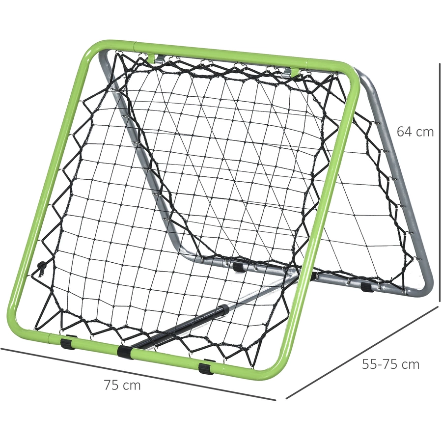 HOMCOM Rückprallwand faltbar grau, grün, schwarz