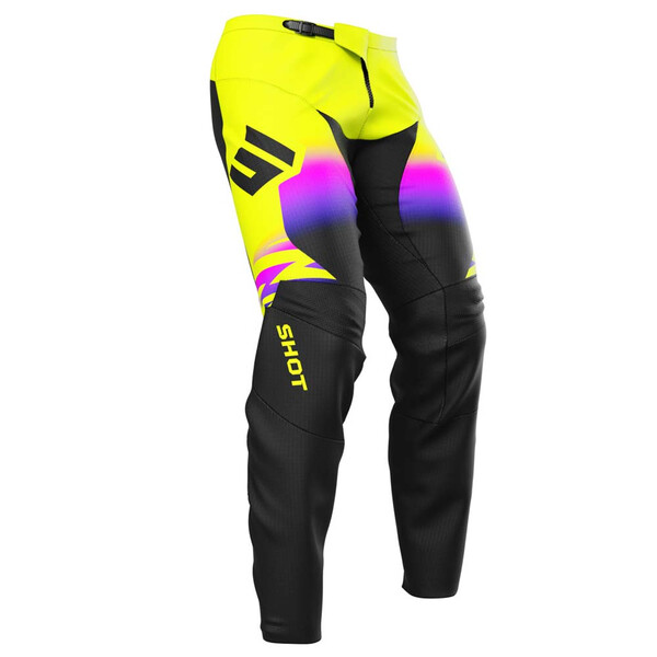 Shot - Pantalon Devo X-Trem Noir / Jaune fluo / Rose