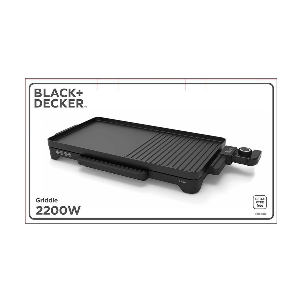 BLACK+DECKER Bordgrill 2000W Sort