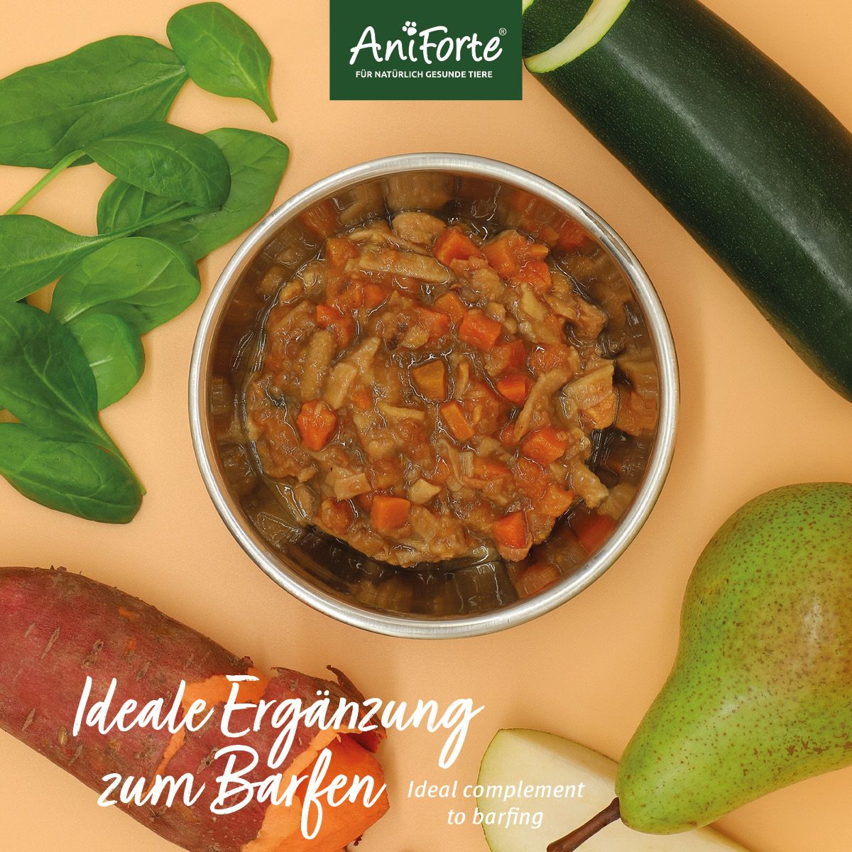 AniForte BIO BARF Püree - Süßkartoffel & Birne 5 x 150g