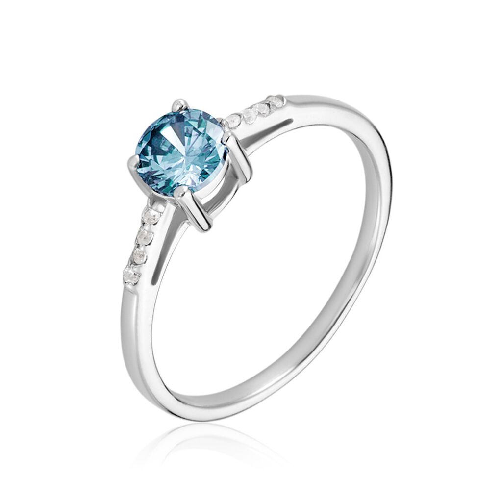 Bague Rio Argent Blanc Oxyde De Zirconium