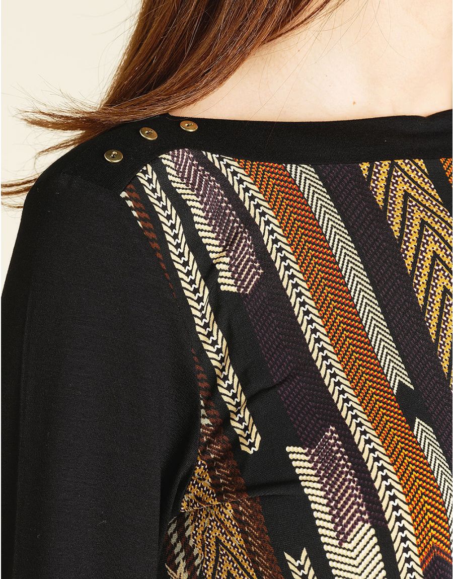 Top blousant camel