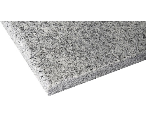 FLAIRSTONE Zwembadrand IJsland wit grijs recht beide lange zijden afgerond 115 x 35 x 3 cm