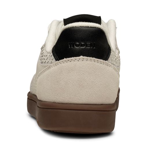 Woden Bjork Mix Sneakers, Blanc De Blanc/Black, 42