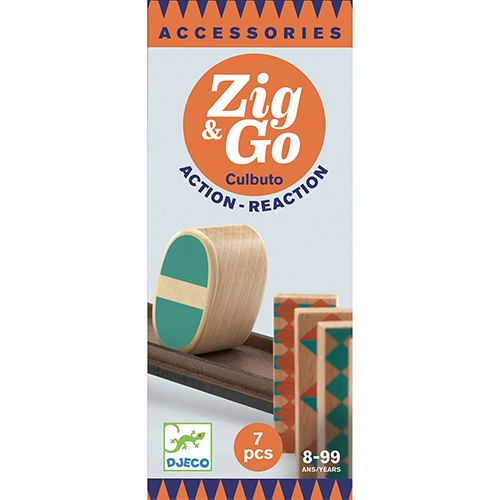 Djeco kettingreactiespel zig & go - culbuto - 7st