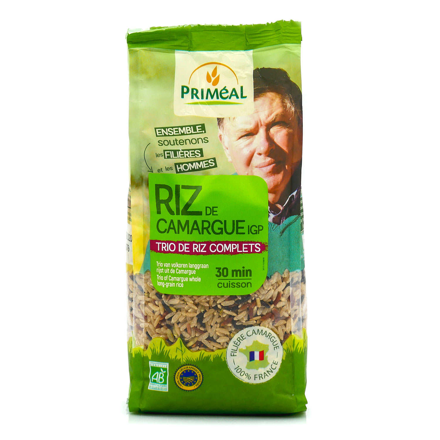 Trio de riz longs complets de Camargue bio