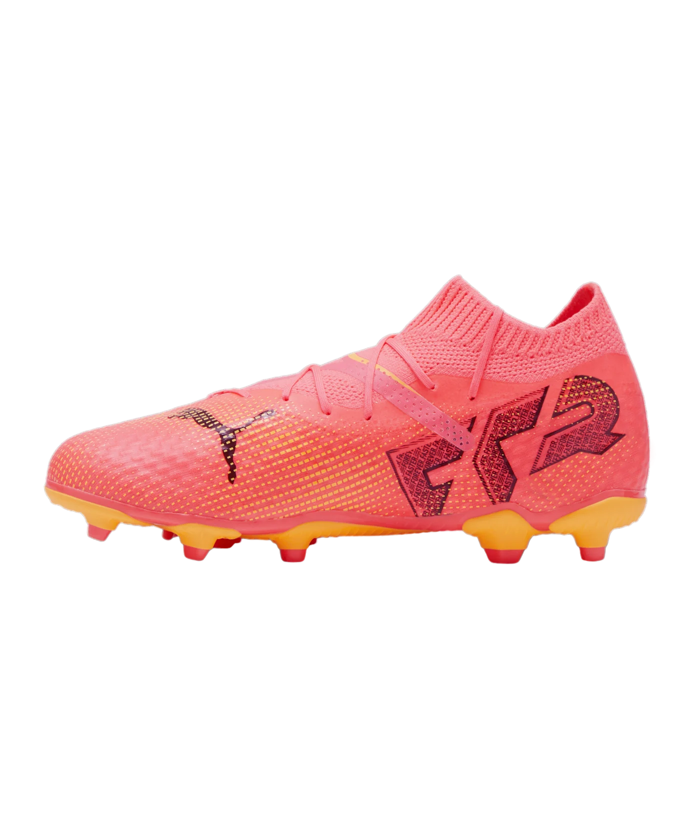 PUMA FUTURE 7 Pro FG/AG Jr Kids The Forever Faster Rosa Schwarz F03