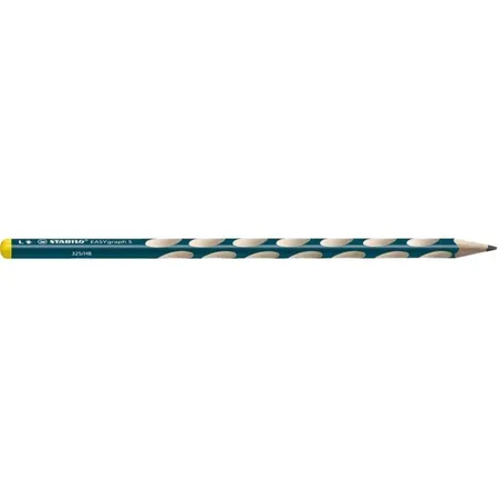 Schmaler Dreikant-Bleistift für Linkshänder - STABILO EASYgraph S in petrol - 2er Pack - Härtegrad HB
