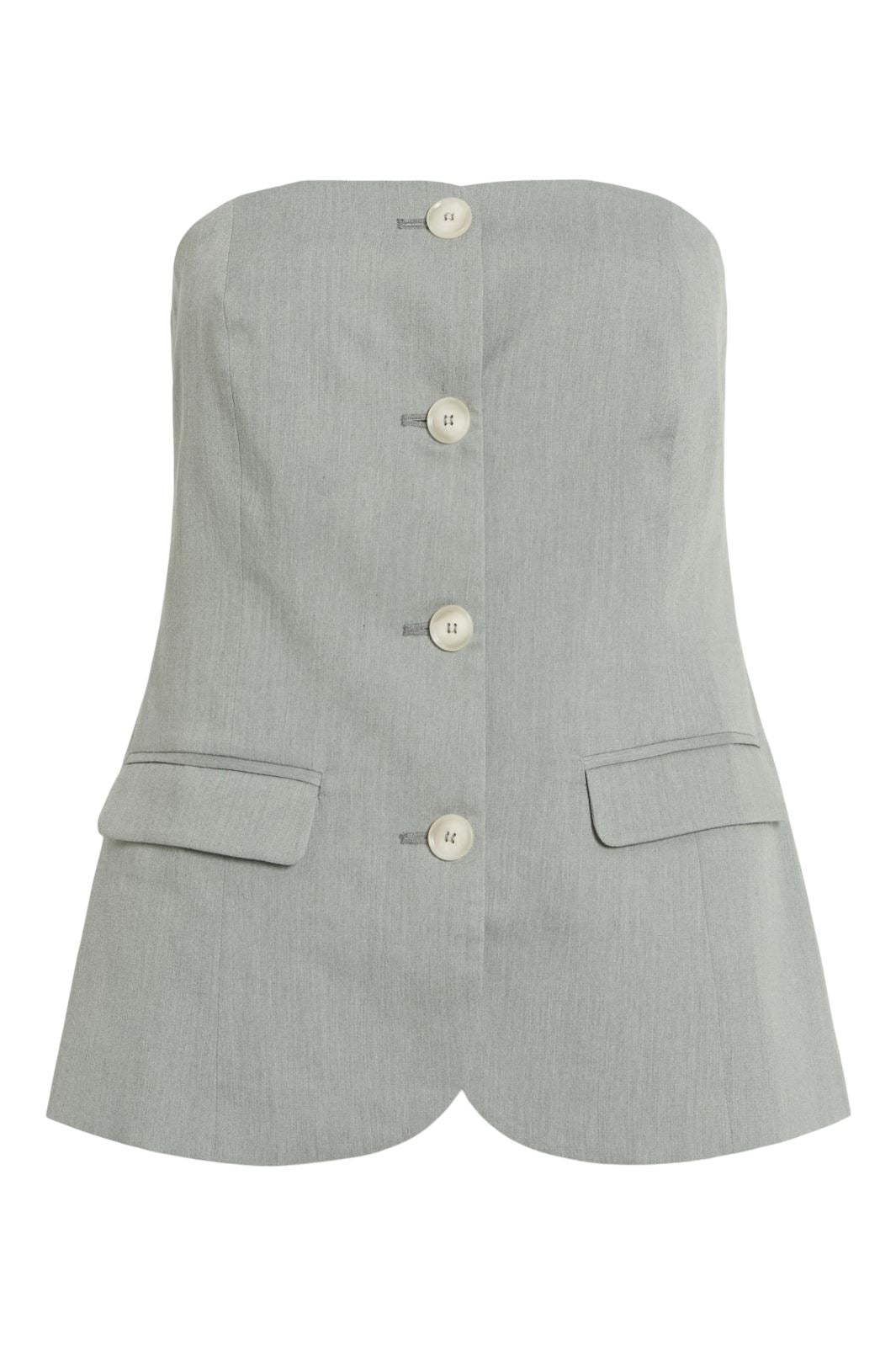 Vila Vikami Strapless Vest 4723092 ultimate grey
