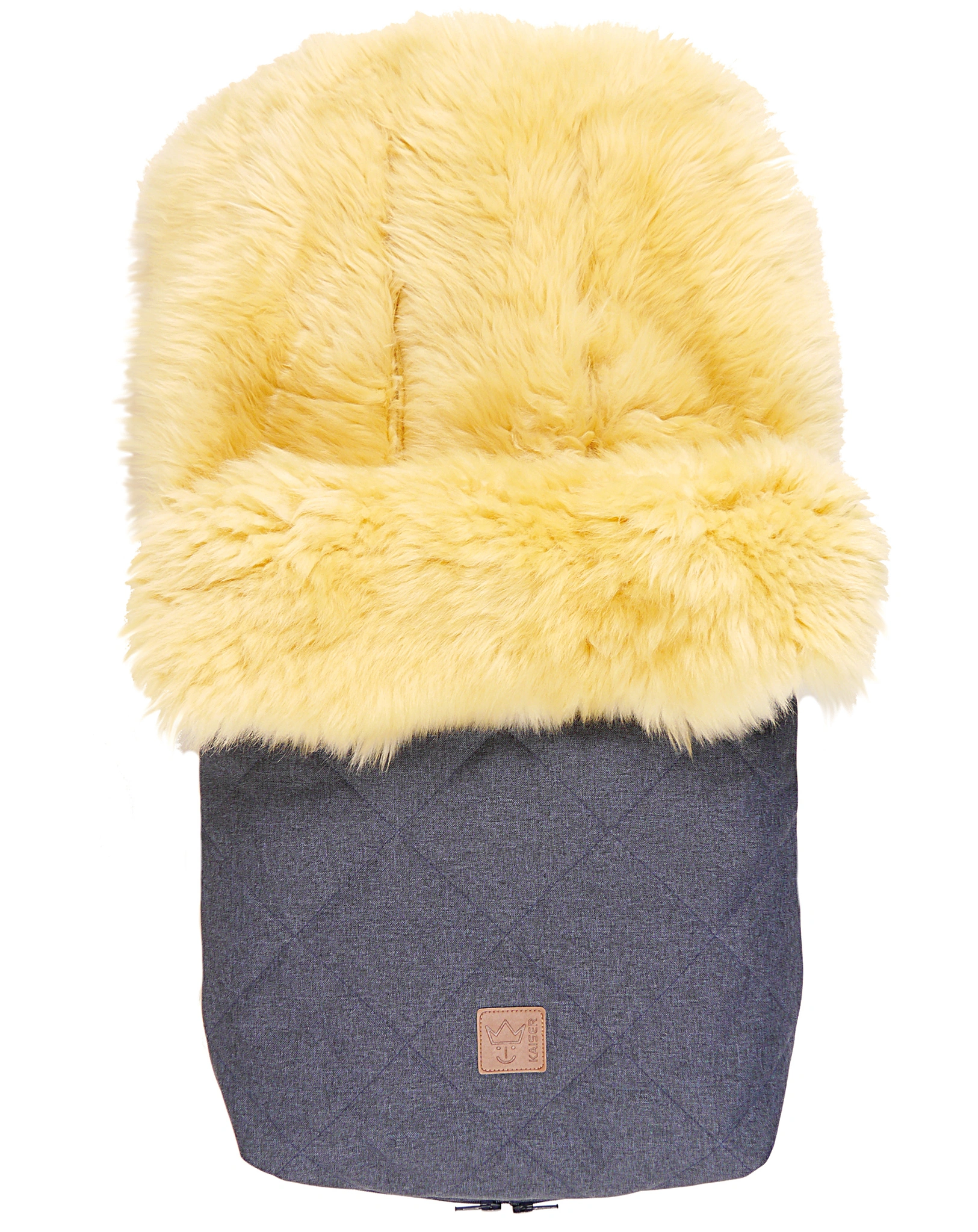 Lammfellfußsack NELLY (88x46) in blau