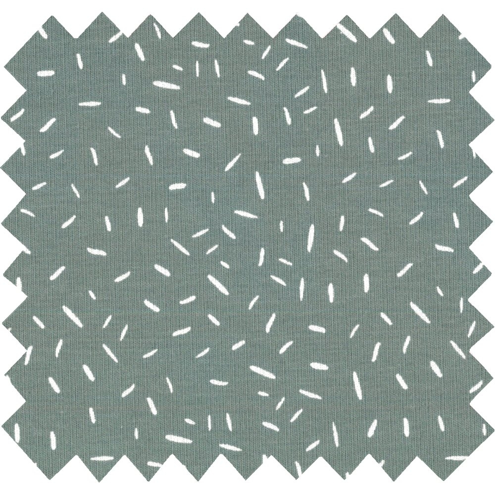 Tissu Jersey Paille Blanc Vert Amande
