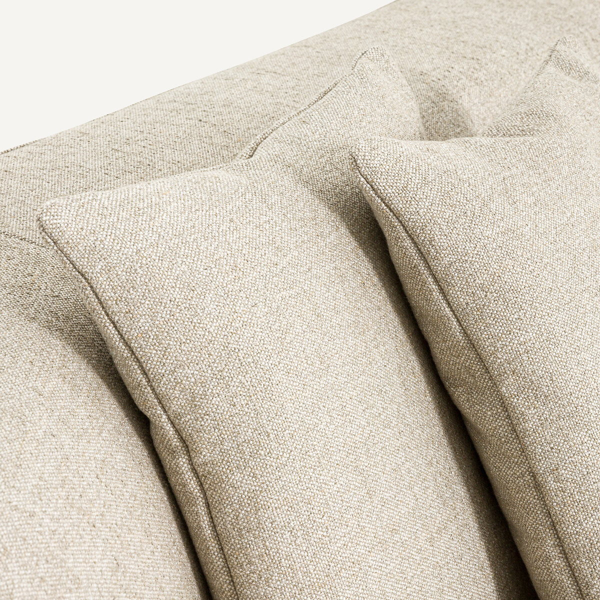 AM.PM<br>Sofá de canto aberto à esquerda em linho viscose texturizado, Jacopo