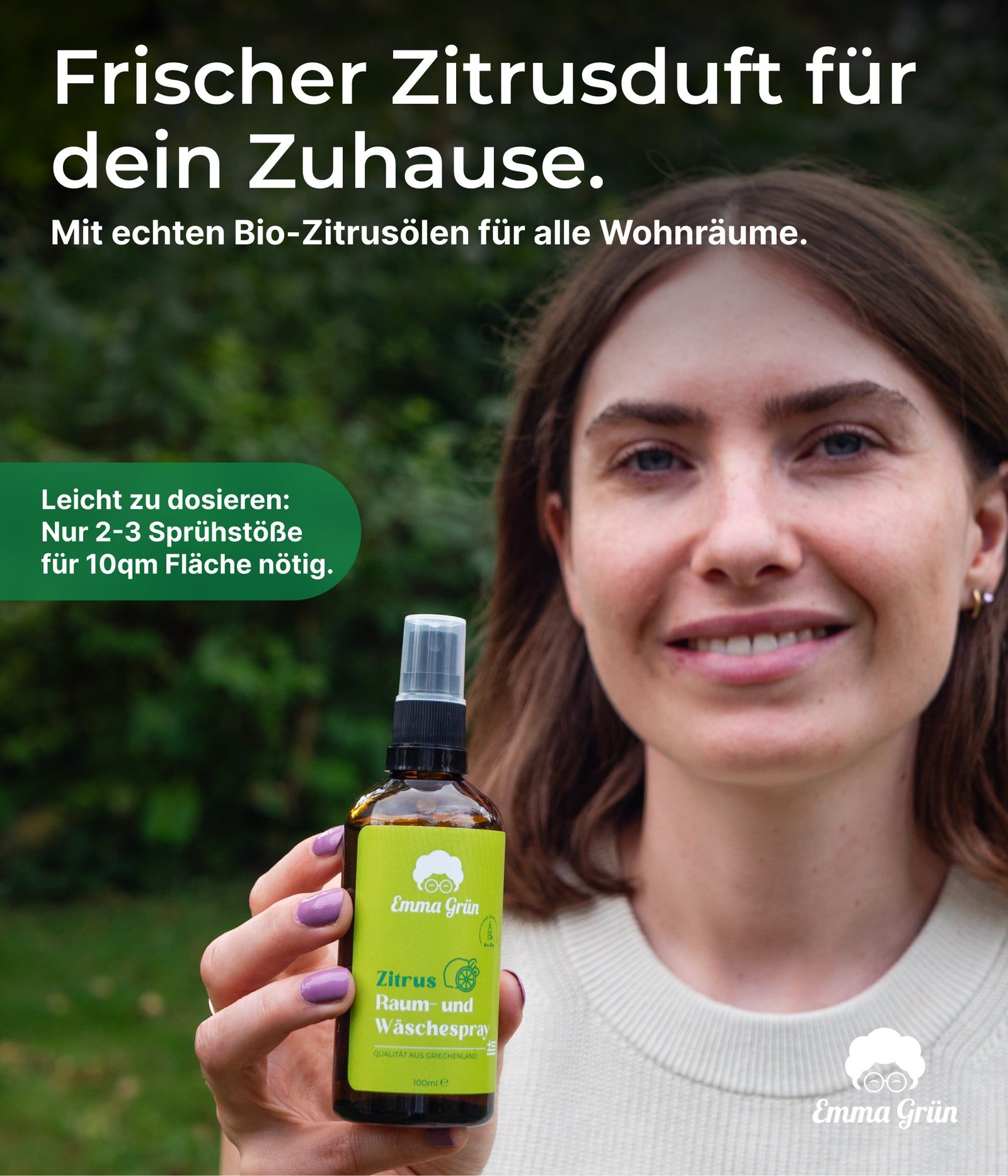 Emma Grün® Zitrus Raumspray & Kissenspray Bio