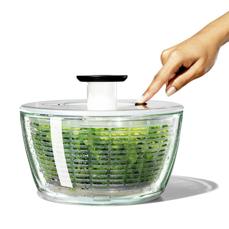 OXO Glas-Salatslynge Transparent, sort