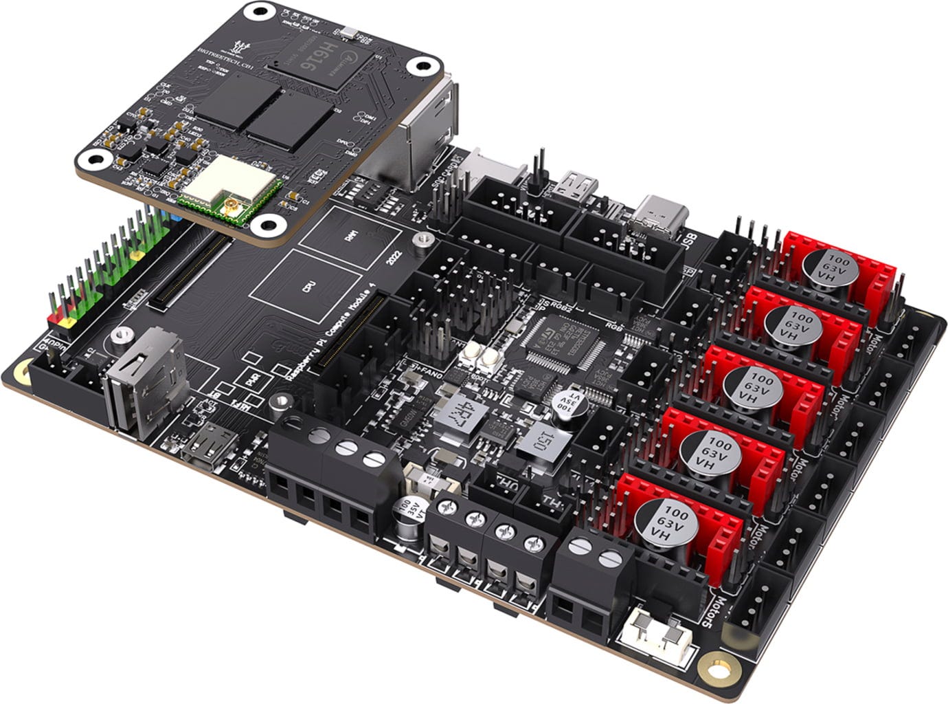 BIGTREETECH  Manta M5P, V1.0    Vielseitige 32-Bit-Platine aus der BIGTREETECH Manta-Reihe