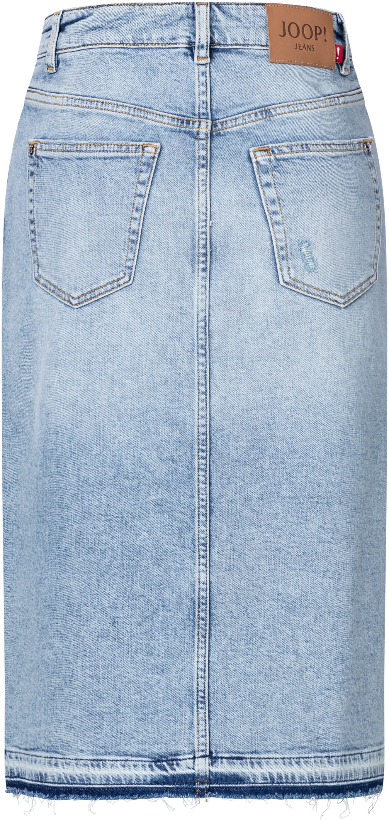 Joop Jeans Jeansrock »Romy« mit Fransensaum
