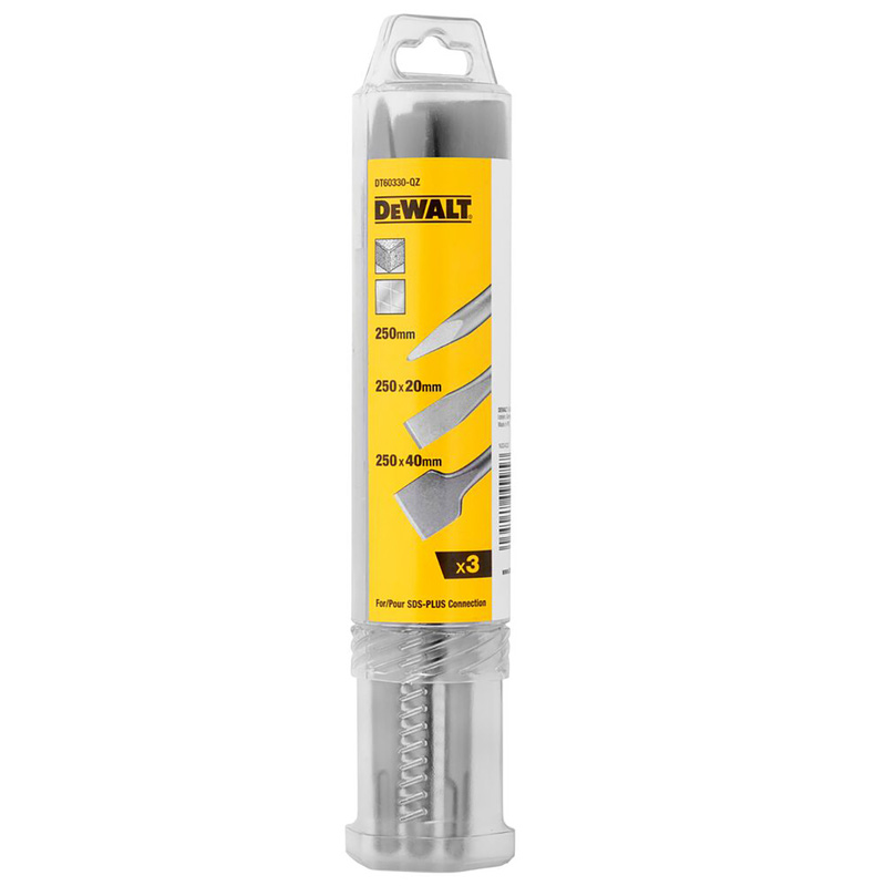 DeWALT DT60330-QZ SDS plus beitelset 3-delig