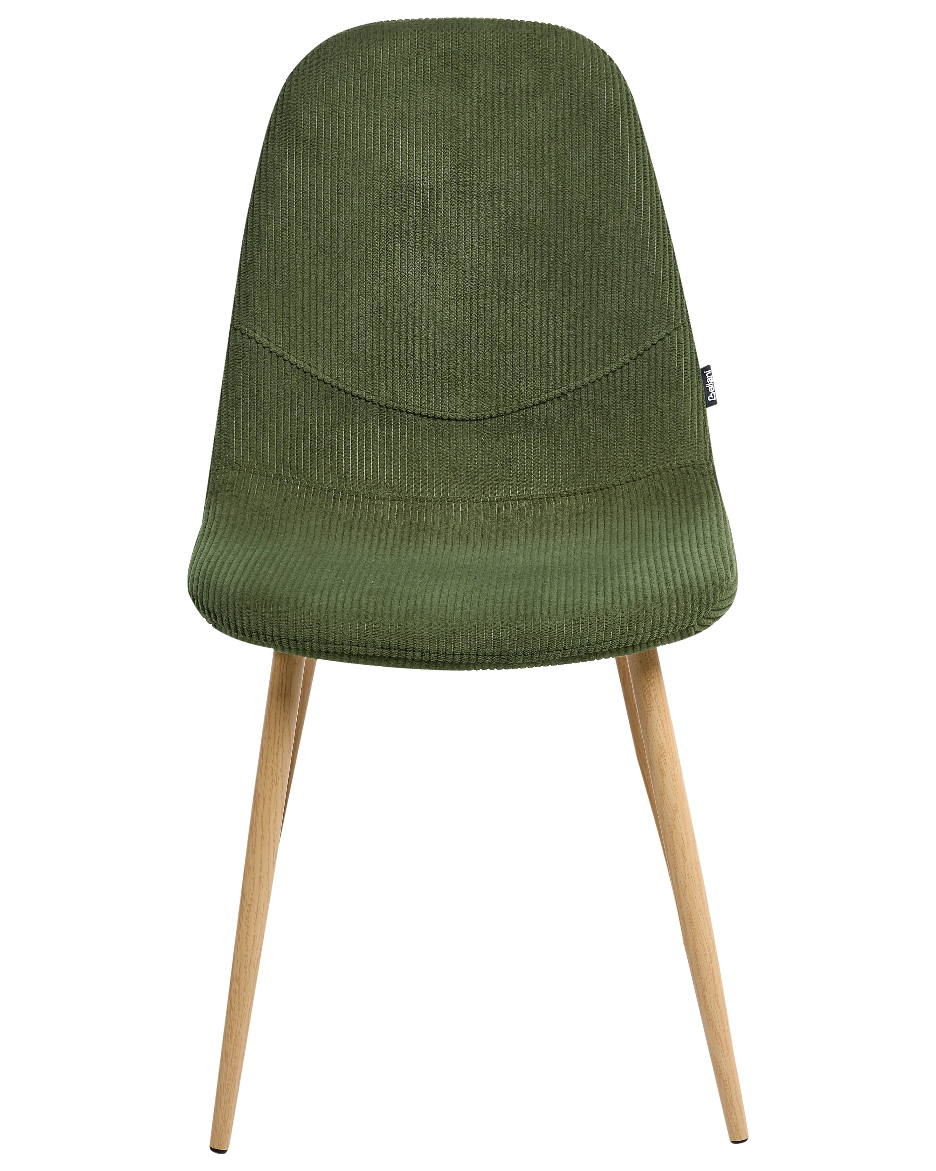 Set van 2 eetkamerstoelen HILDEN Corduroy Groen