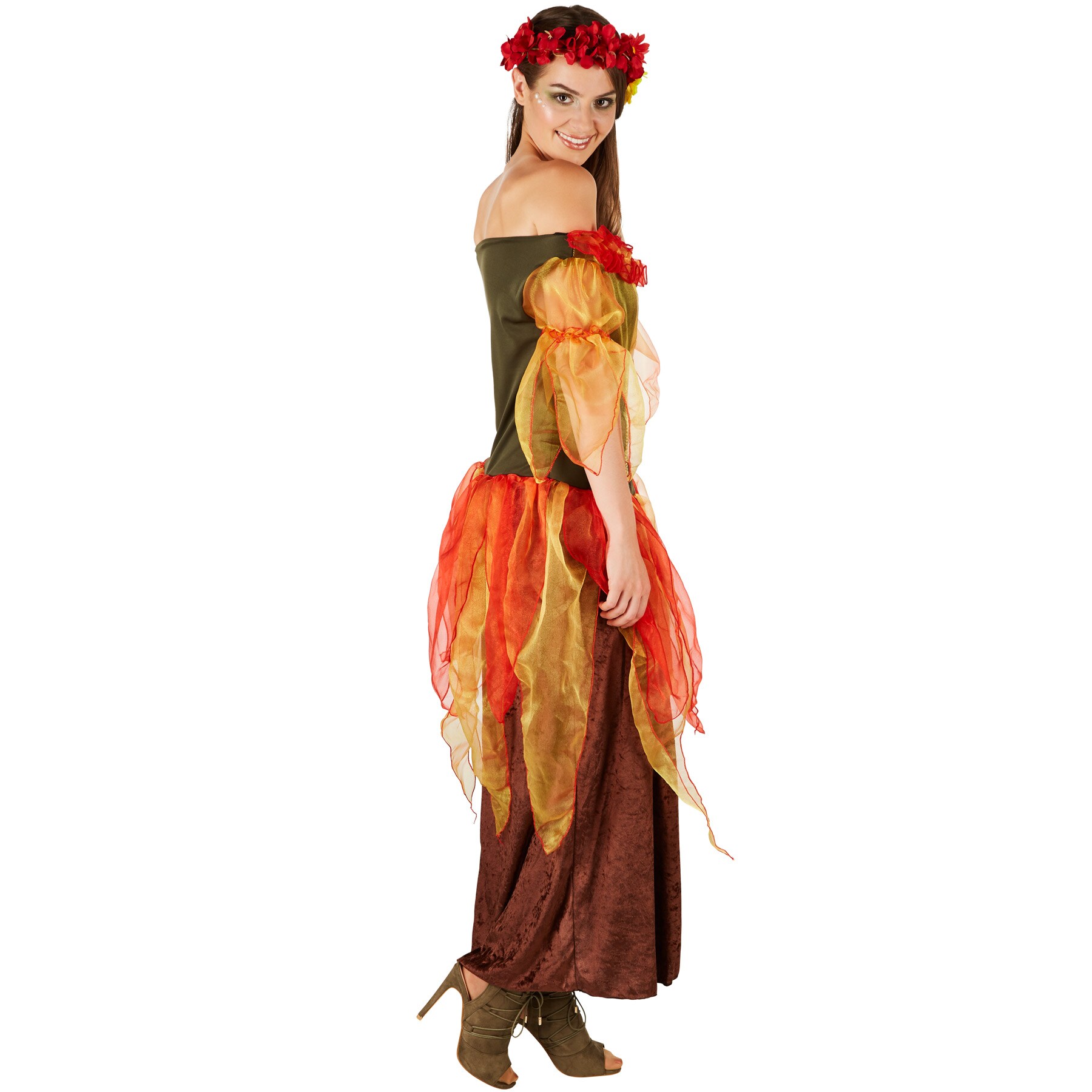 tectake® Frauenkostüm Herbstfee