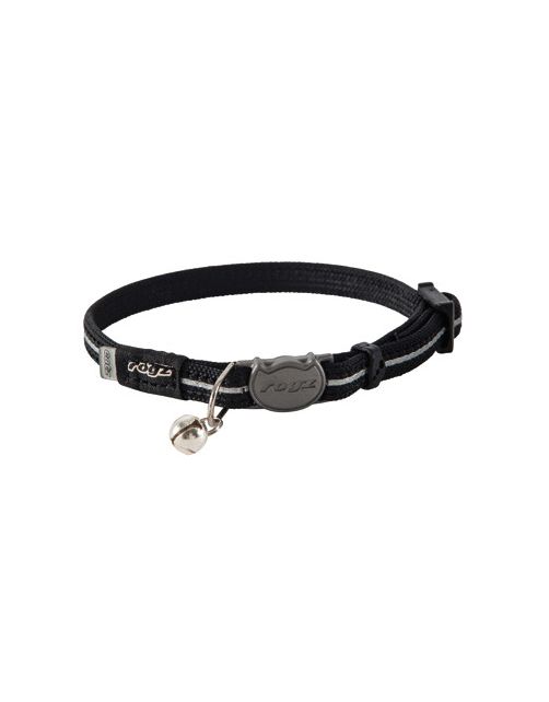 Rogz Alleycat Halsband Zwart - Kattenhalsband