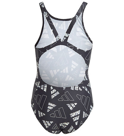 adidas Performance Badeanzug - AOP BARS SUIT G - Schwarz
