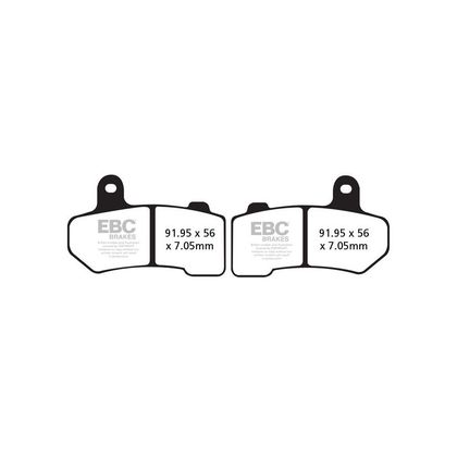 Plaquettes de freins EBC Organique avant/arrière (selon modèle)